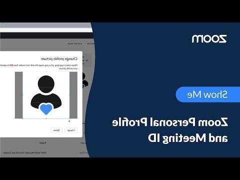 Zoom Personal Profile and Meeting ID